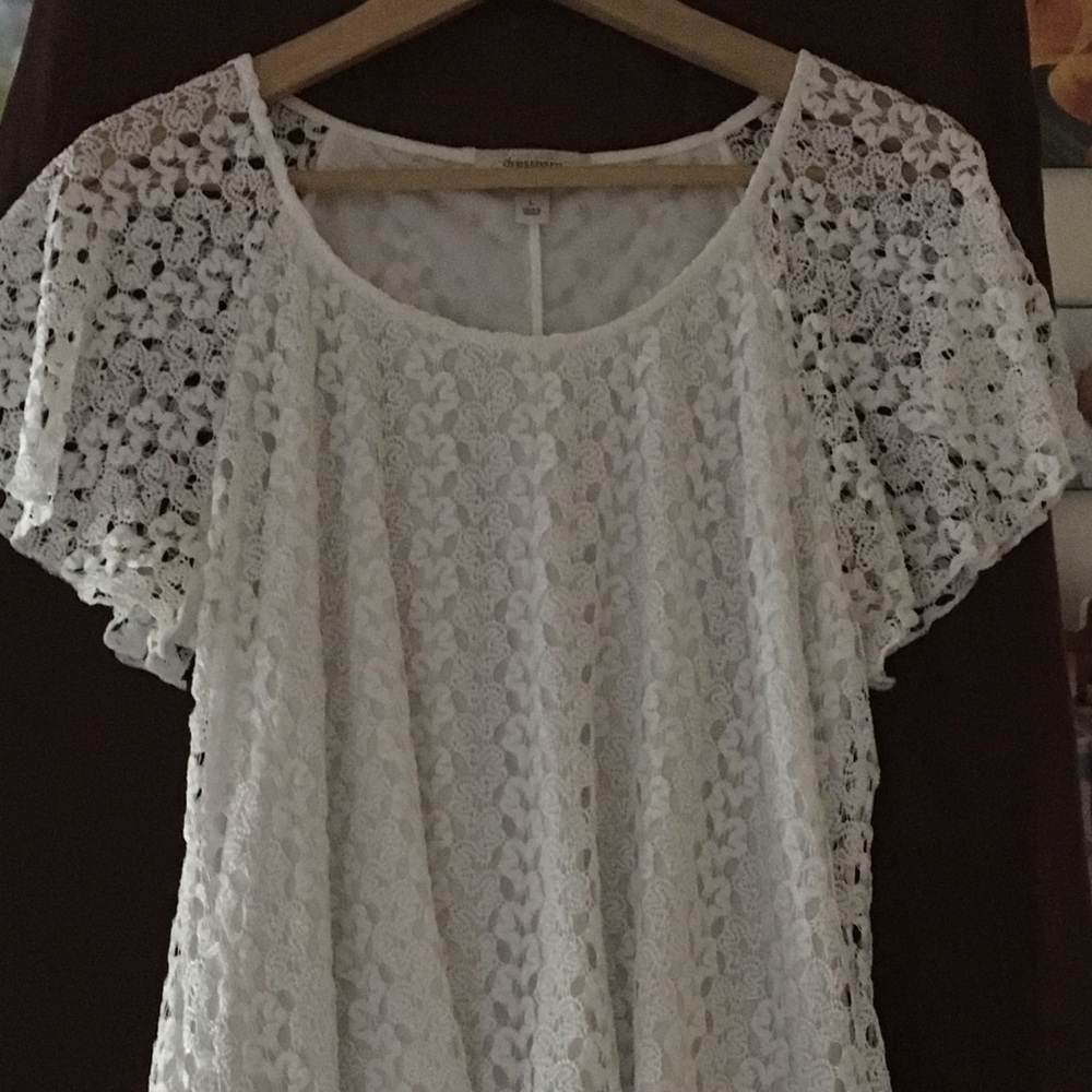 White lace top